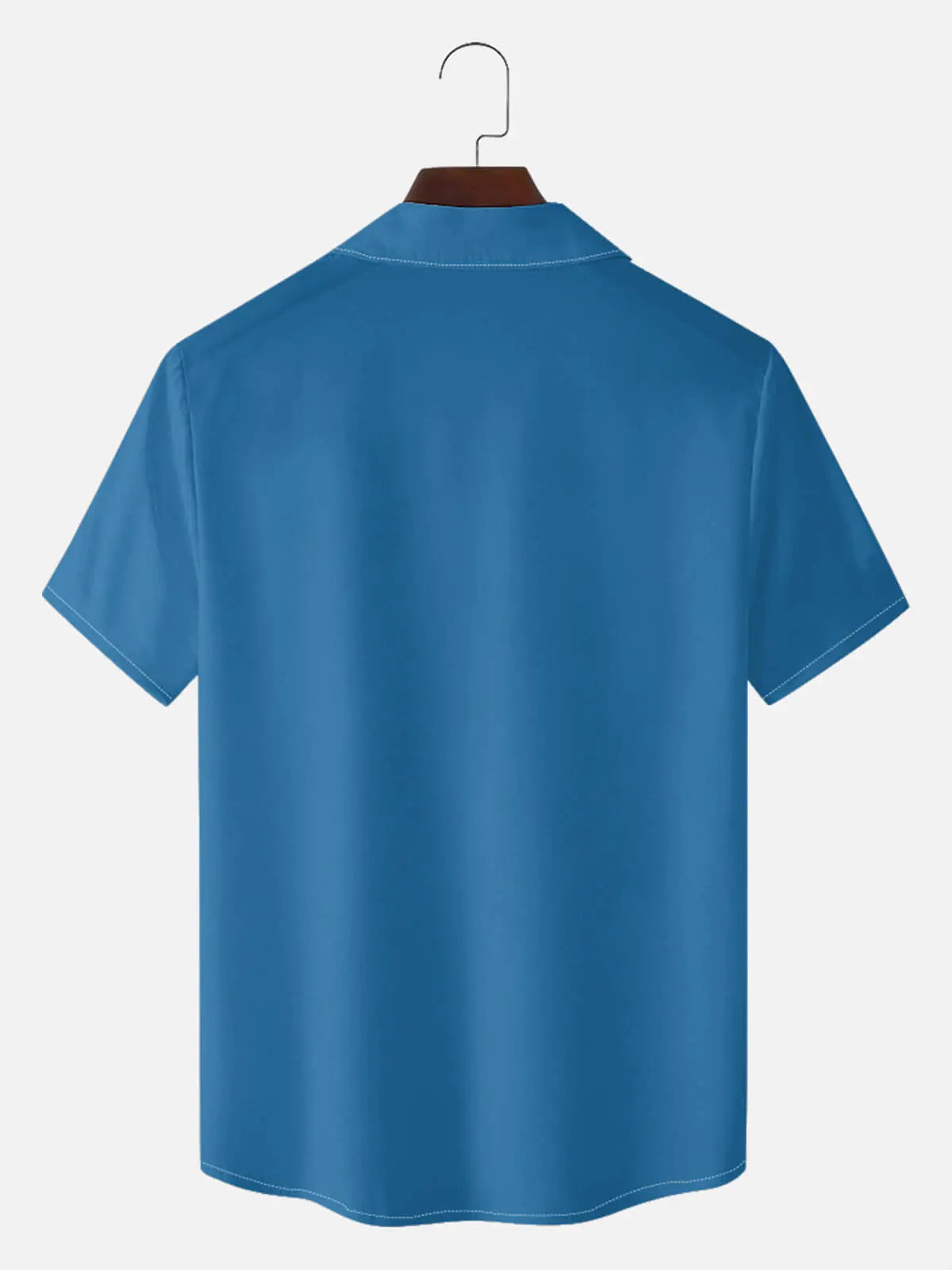 Tall Men's Retro Clean Panel Short Sleeve Shirt ElevenOasis