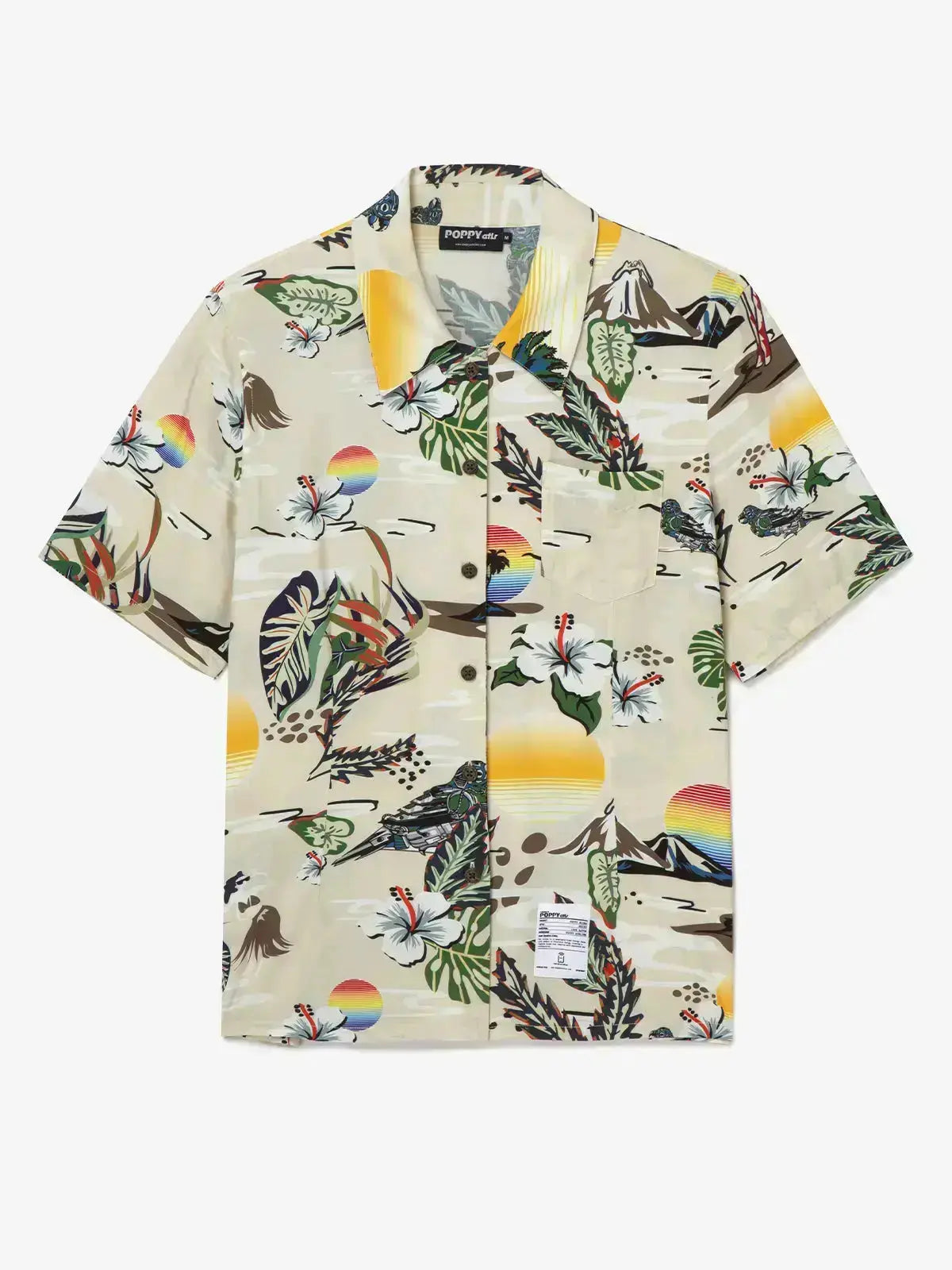 POPPY ATLR Men's Electronic Aloha Shirt POPPY ATLR