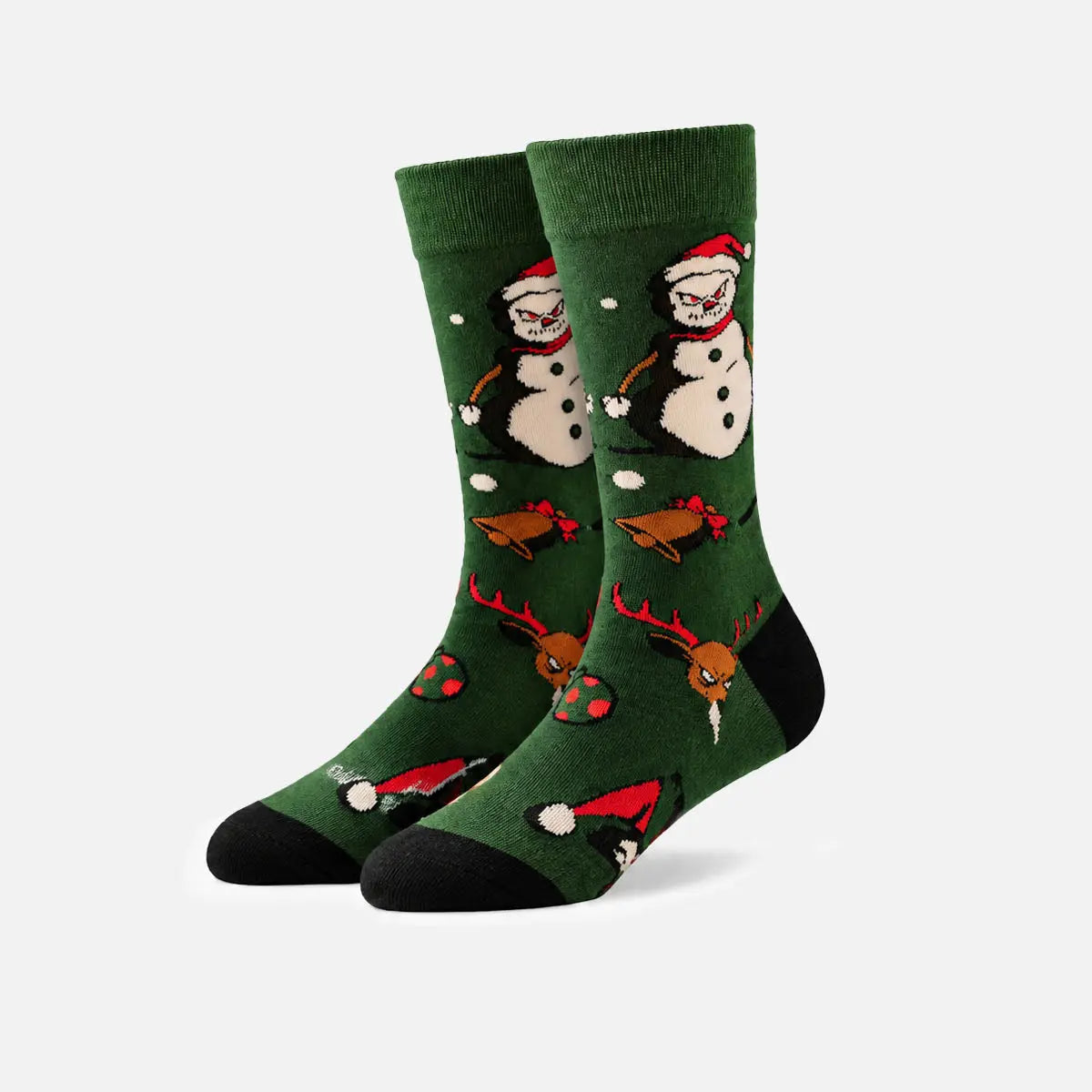 Men's Creepy Christmas Novelty Crew Socks