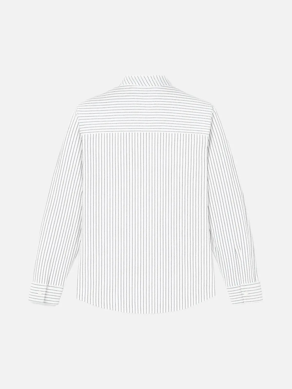 Men's Pinstripe Linen Blend Long Sleeve Shirt Eleven Oasis