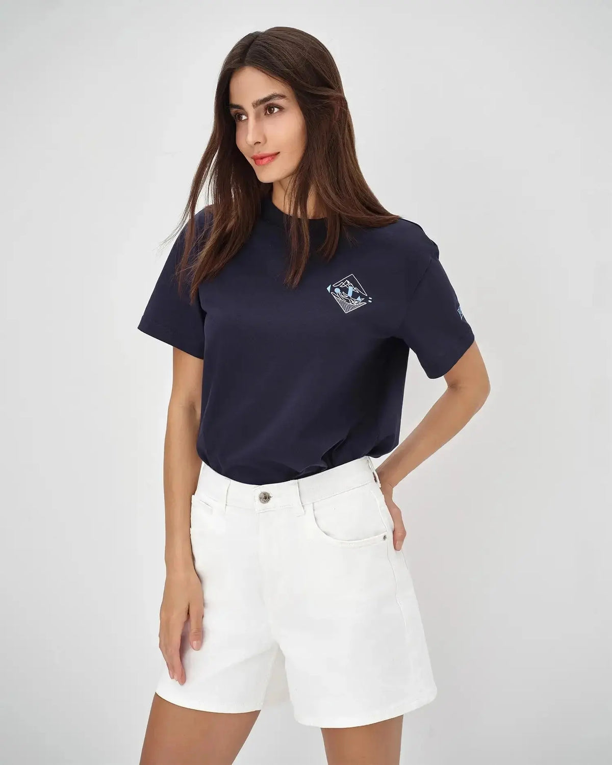 Women's Embroidered Crest Tee KOLAB