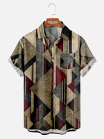 Men's Geometric Pattern Short Sleeve Shirt Eleven Oasis