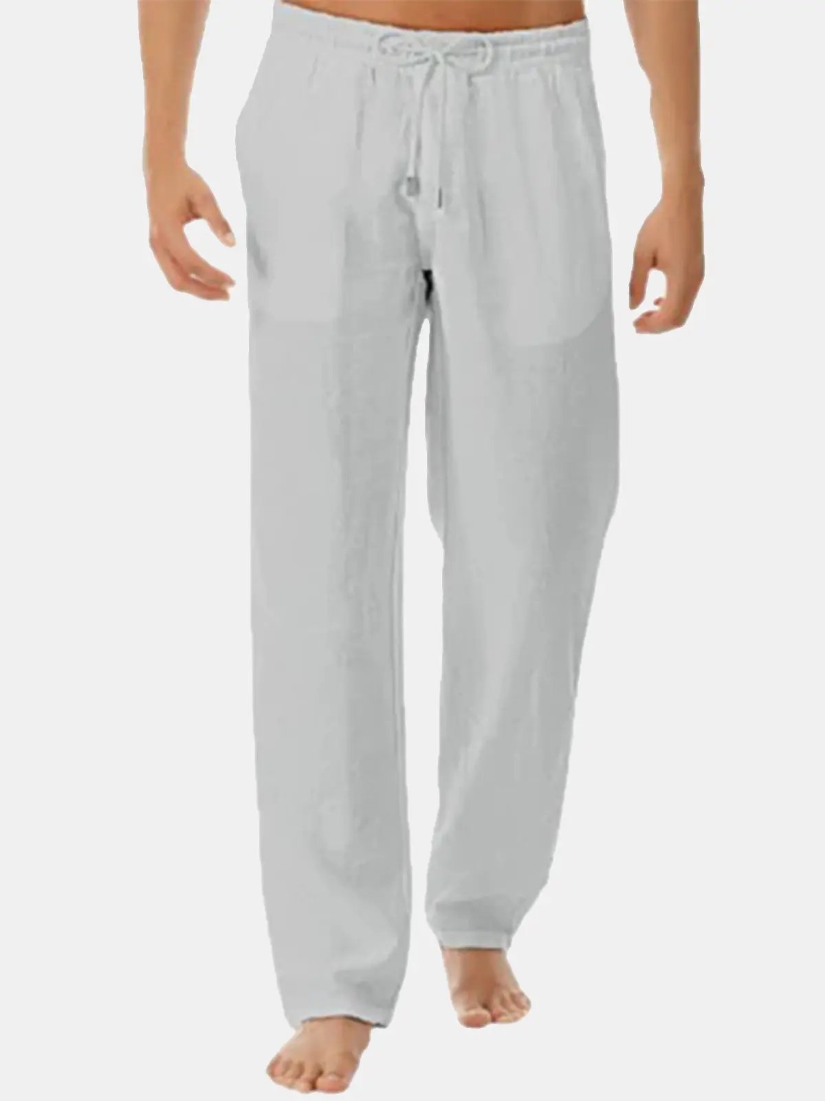 Men's Printed Solid Color Casual Long Pants ElevenOasis