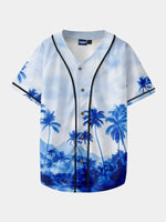 Men's Island Horizon Baseball Short Sleeve Jersey Eleven Oasis