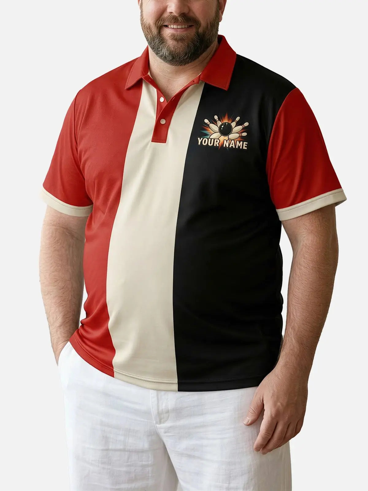 Men's Custom Diner Strike Short Sleeve Polo Shirt Eleven Oasis
