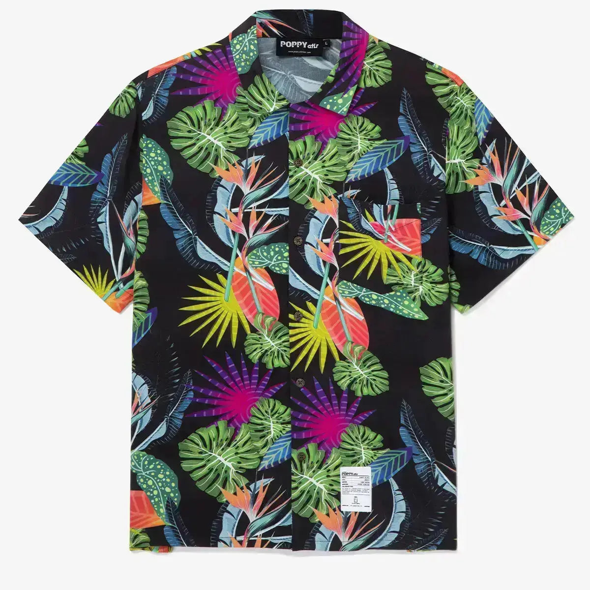 POPPY ATLR Women's Aloha ShirtMens short sleeve shirts Big and tall Mens shirts Short sleeve shirts for men Mens 4xl shirts Casual short sleeve shirts