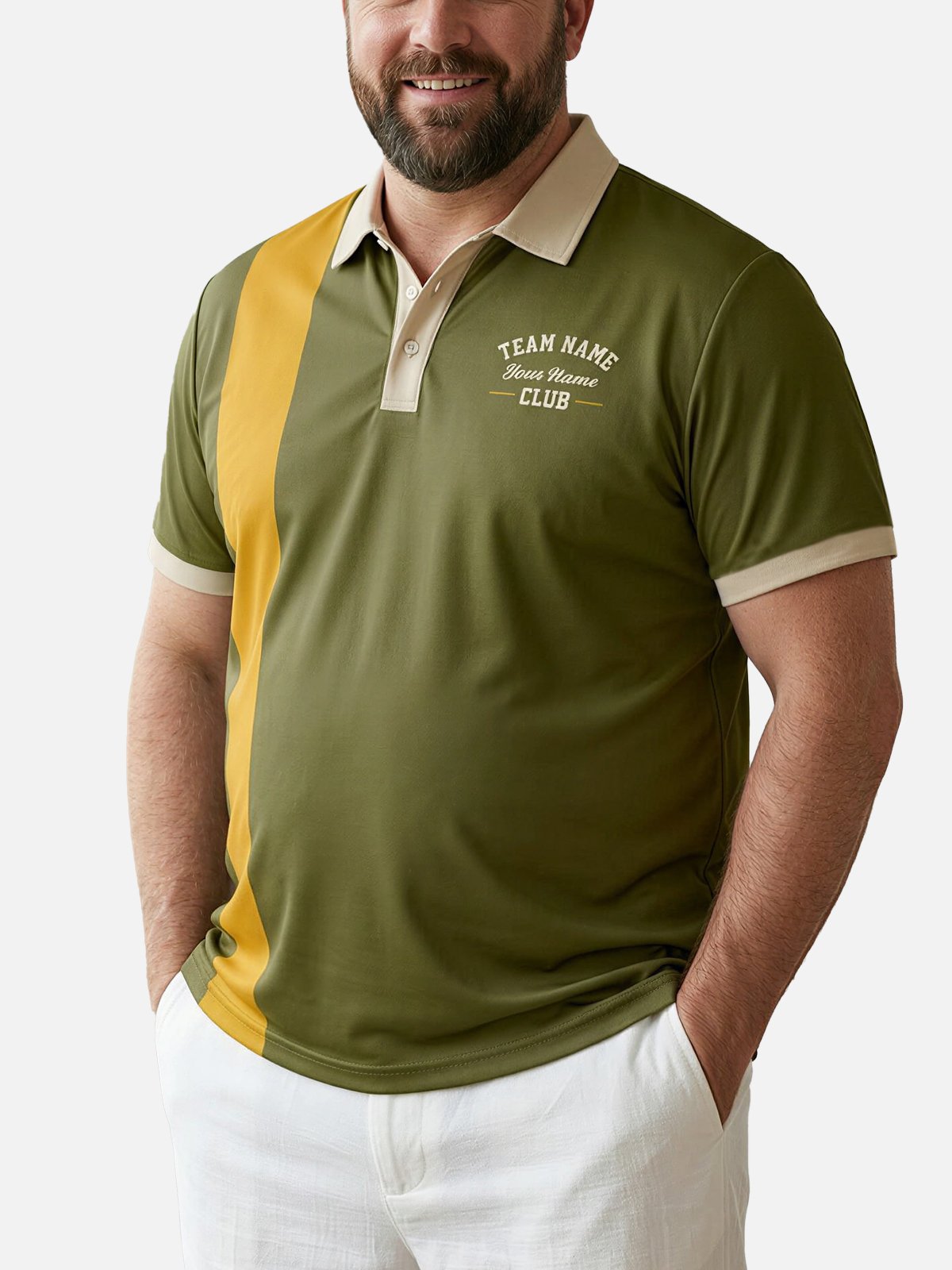 Men's Custom Bowling Club Short Sleeve Polo Shirt Eleven Oasis