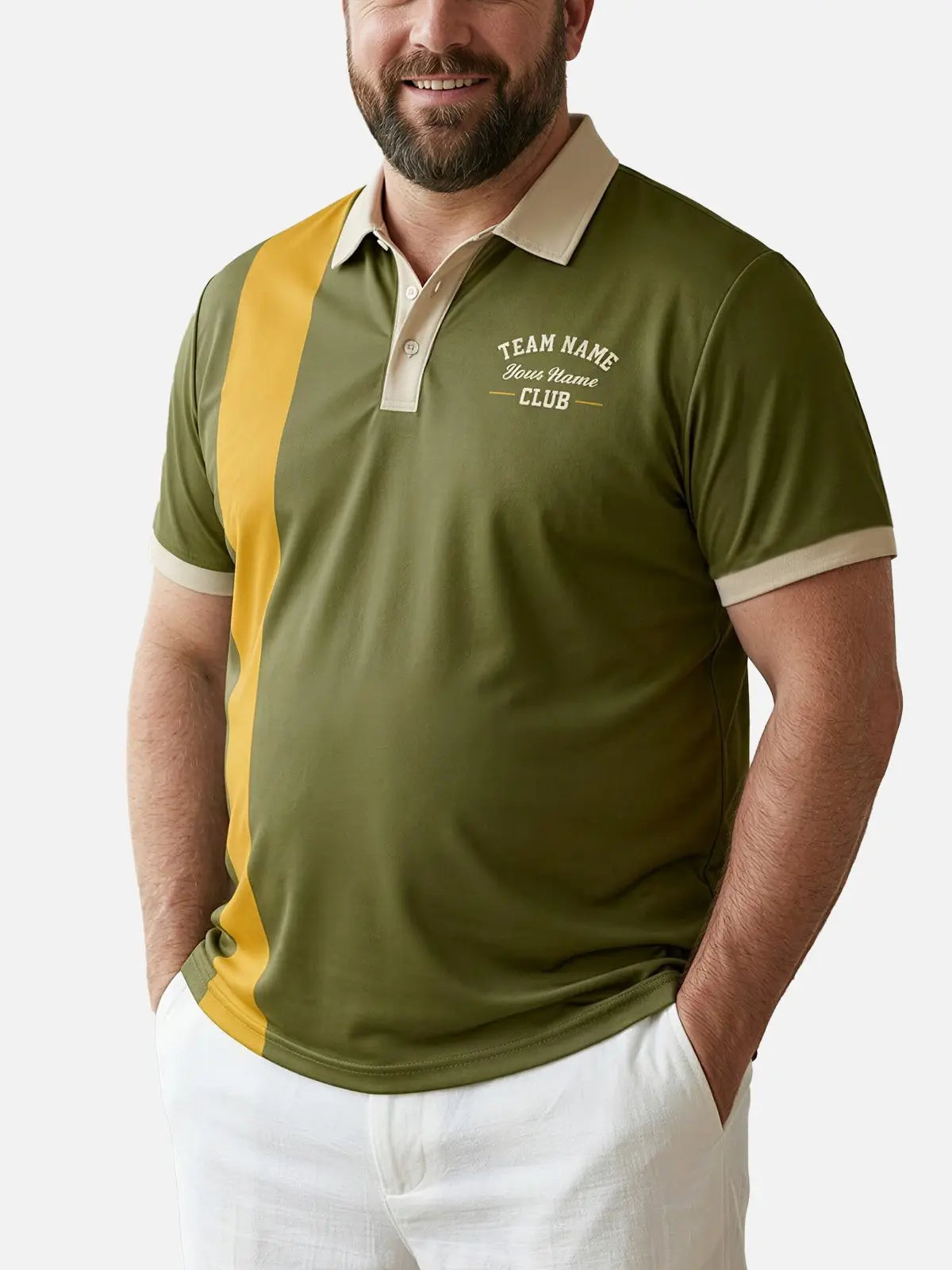 Men's Custom Bowling Club Short Sleeve Polo Shirt Eleven Oasis