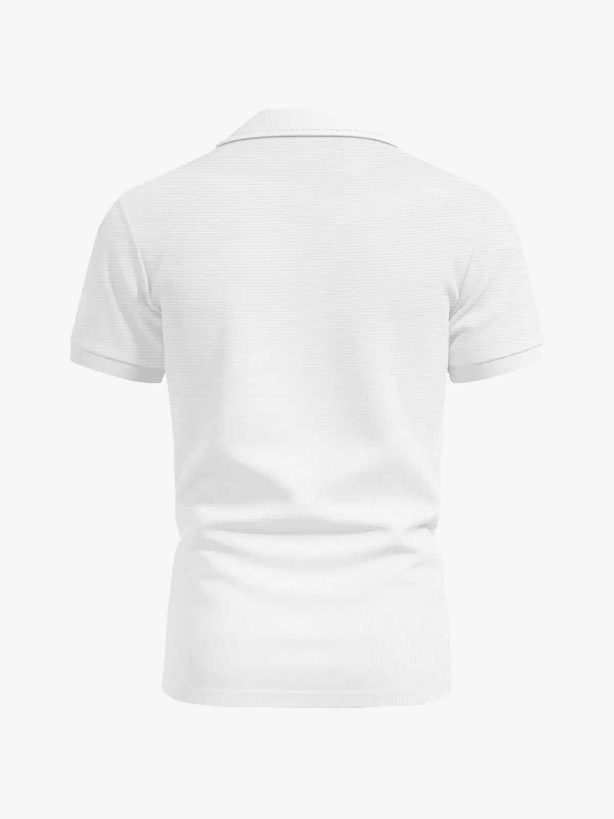 Men's Waffle Knit Polo Shirt Eleven Oasis