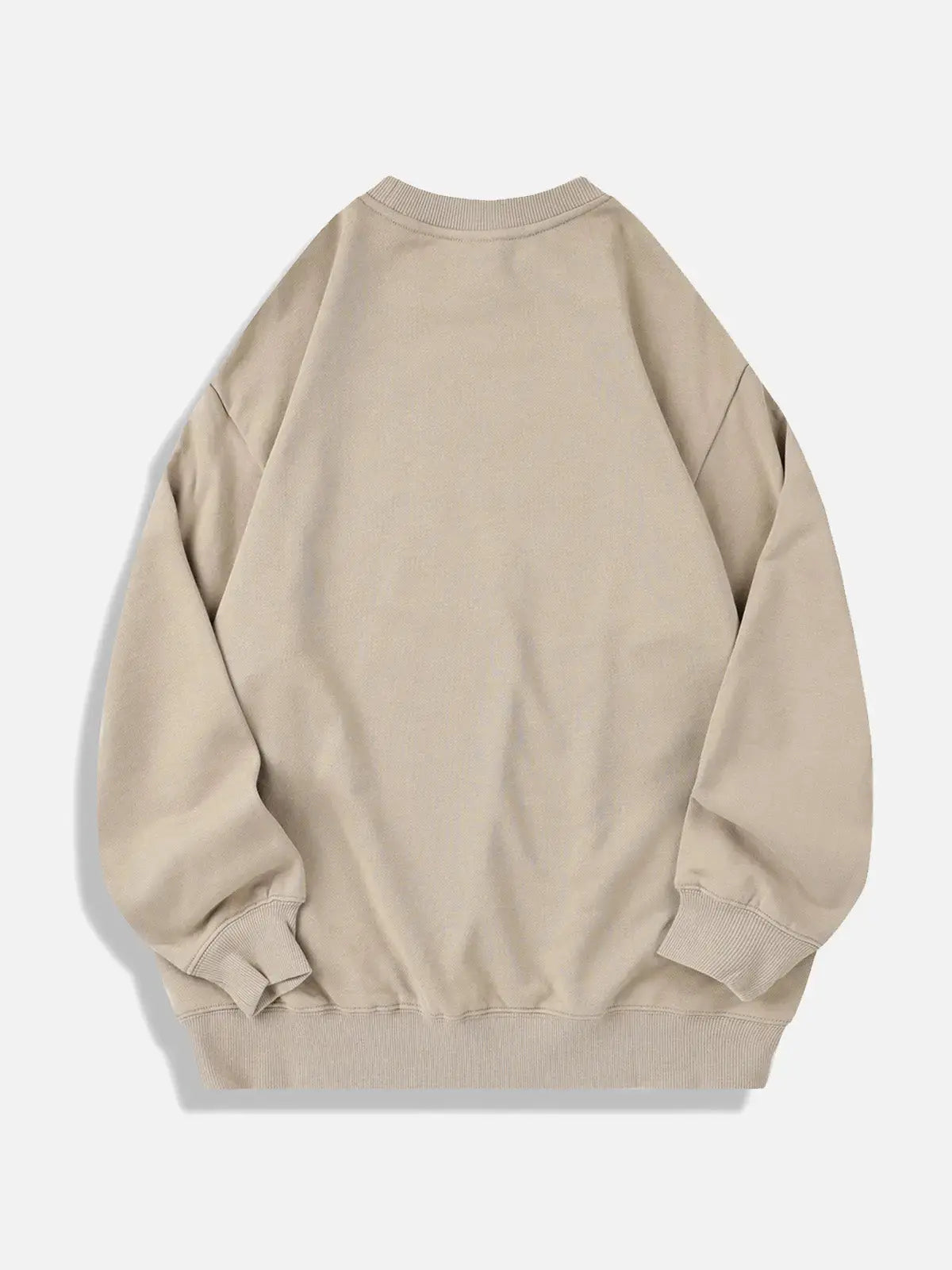 Men's Oversized Cotton Crew Neck Sweatshirt ElevenOasis