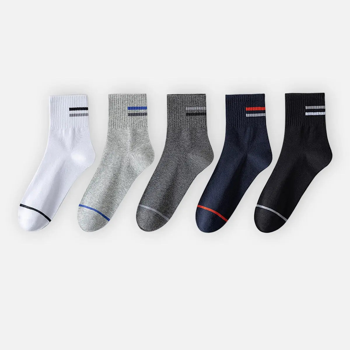 Men's All-Season Crew Socks 5-Pack Eleven Oasis