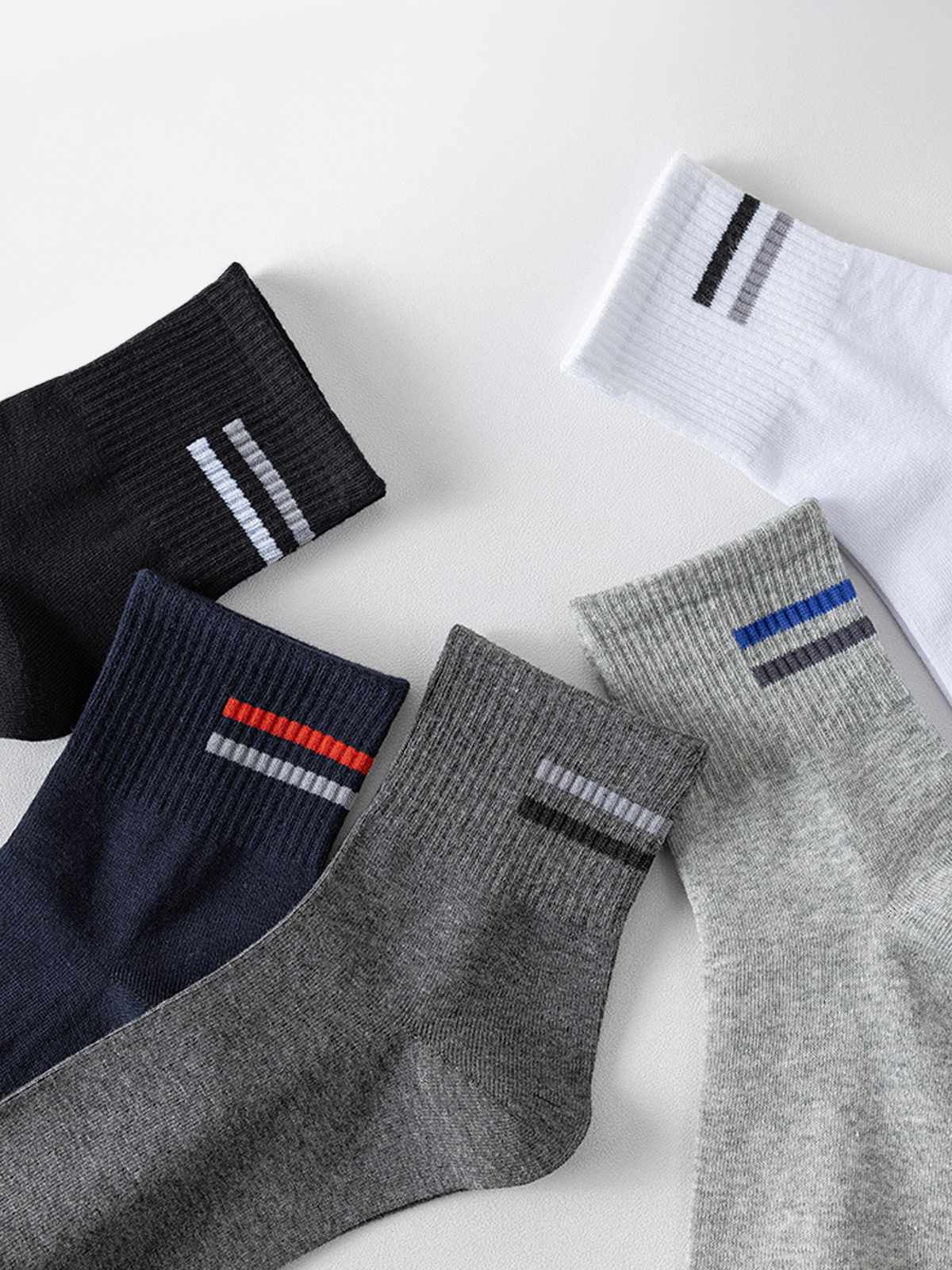 Men's All-Season Crew Socks 5-Pack Eleven Oasis