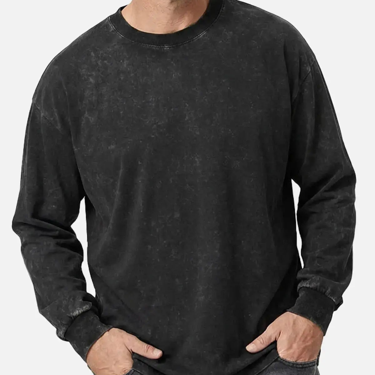 Men's Vintage Wash Long Sleeve T-shirt Eleven Oasis