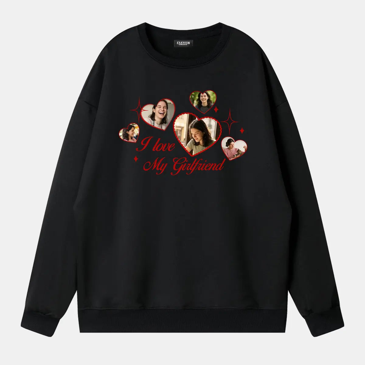 Custom Love Photo Sweatshirt Eleven Oasis