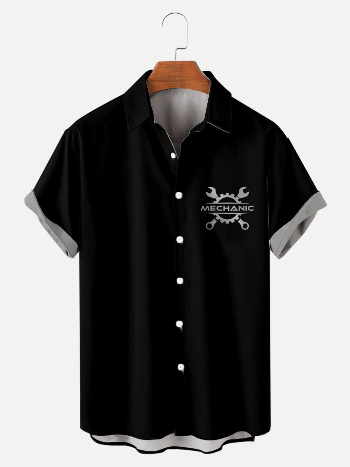 Men's Basic Mechanic Everday Short Sleeve ShirtMens short sleeve shirts Big and tall Mens shirts Short sleeve shirts for men Mens 4xl shirts Casual short sleeve shirts