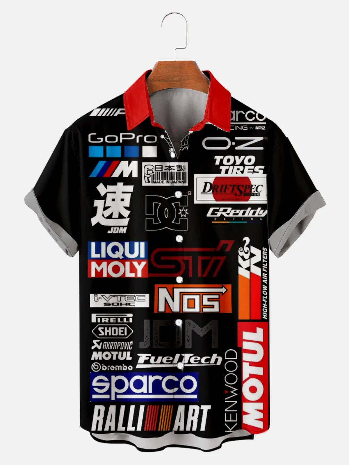 Men's Car Racing Short Sleeve ShirtMens short sleeve shirts Big and tall Mens shirts Short sleeve shirts for men Mens 4xl shirts Casual short sleeve shirts