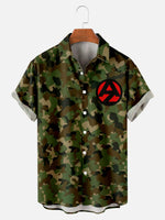Men's GI Joe Inspired Camo Print Short Sleeve ShirtMens short sleeve shirts Big and tall Mens shirts Short sleeve shirts for men Mens 4xl shirts Casual short sleeve shirts