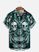 Men's Gothic Skulls of Skulls Short Sleeve ShirtMens short sleeve shirts Big and tall Mens shirts Short sleeve shirts for men Mens 4xl shirts Casual short sleeve shirts