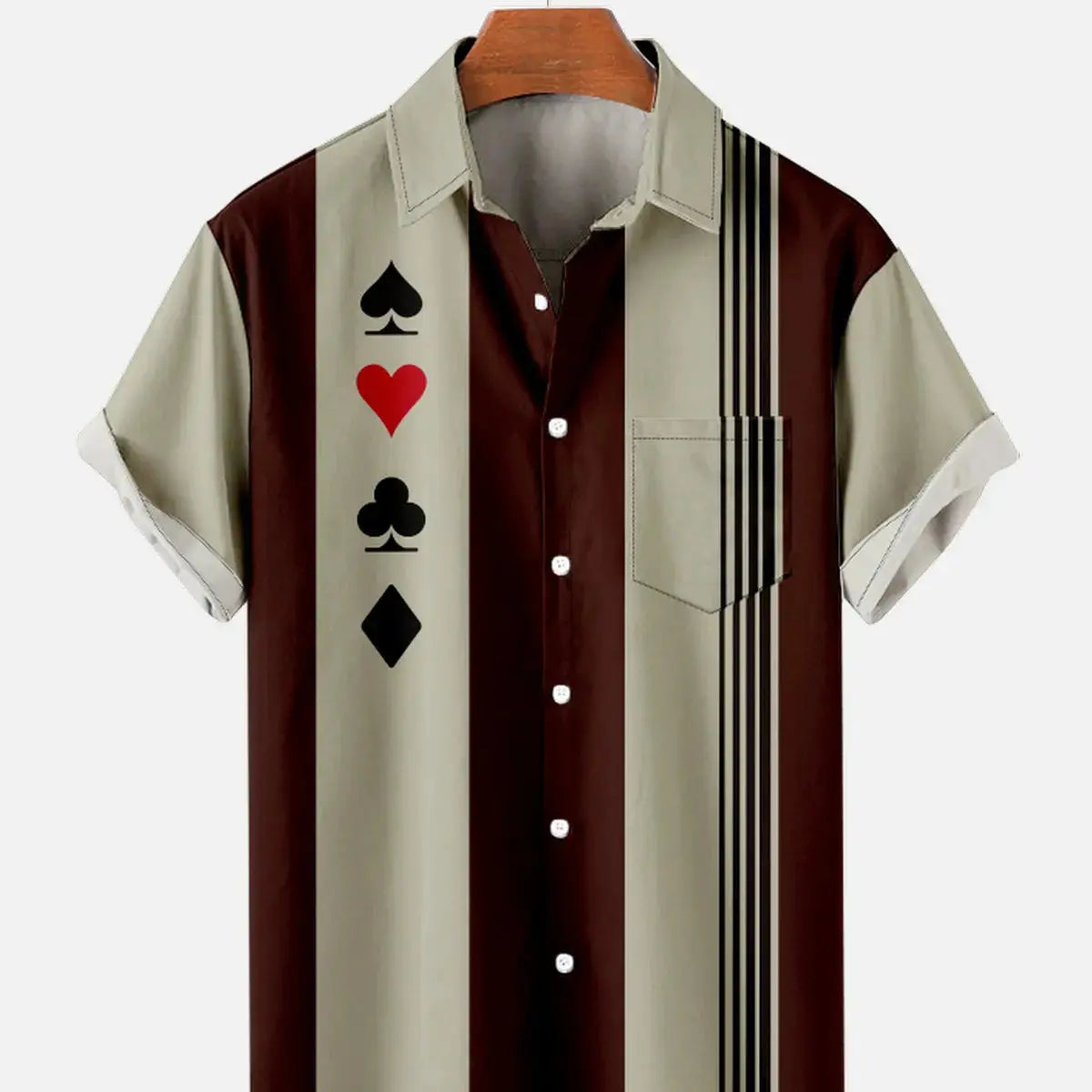 Men's Geometric Print Casual Short Sleeve Hawaiian Bowling ShirtMens short sleeve shirts Big and tall Mens shirts Short sleeve shirts for men Mens 4xl shirts Casual short sleeve shirts