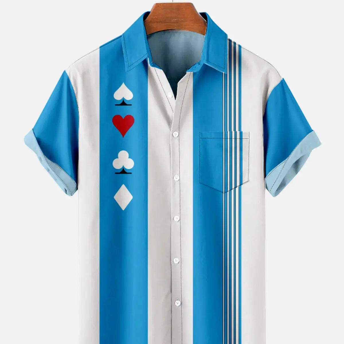 Men's Geometric Print Casual Short Sleeve Hawaiian Bowling ShirtMens short sleeve shirts Big and tall Mens shirts Short sleeve shirts for men Mens 4xl shirts Casual short sleeve shirts