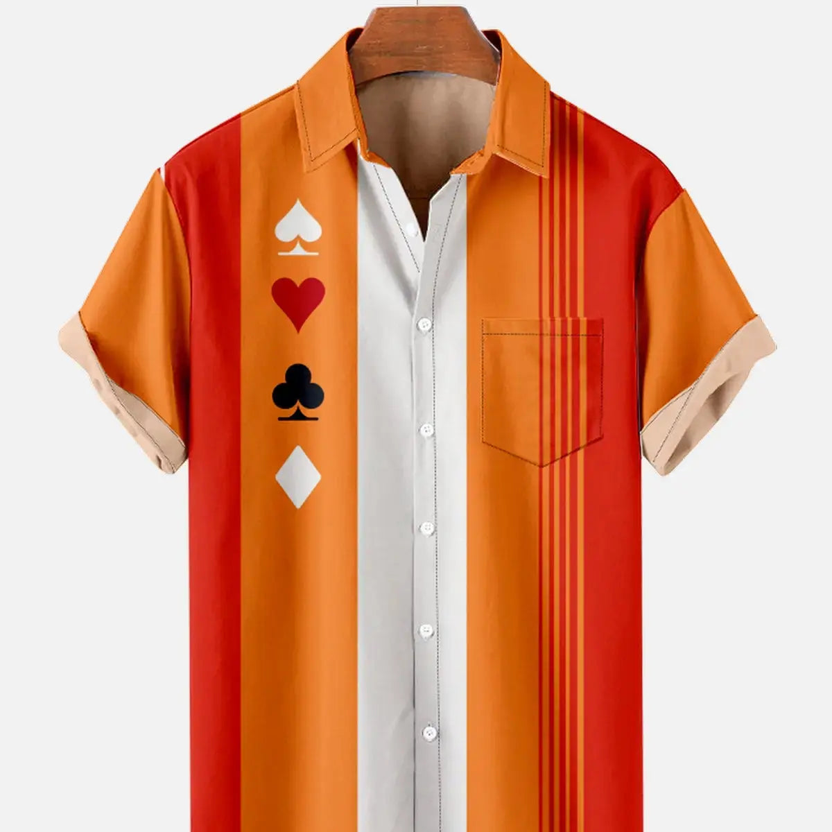 Men's Geometric Print Casual Short Sleeve Hawaiian Bowling ShirtMens short sleeve shirts Big and tall Mens shirts Short sleeve shirts for men Mens 4xl shirts Casual short sleeve shirts