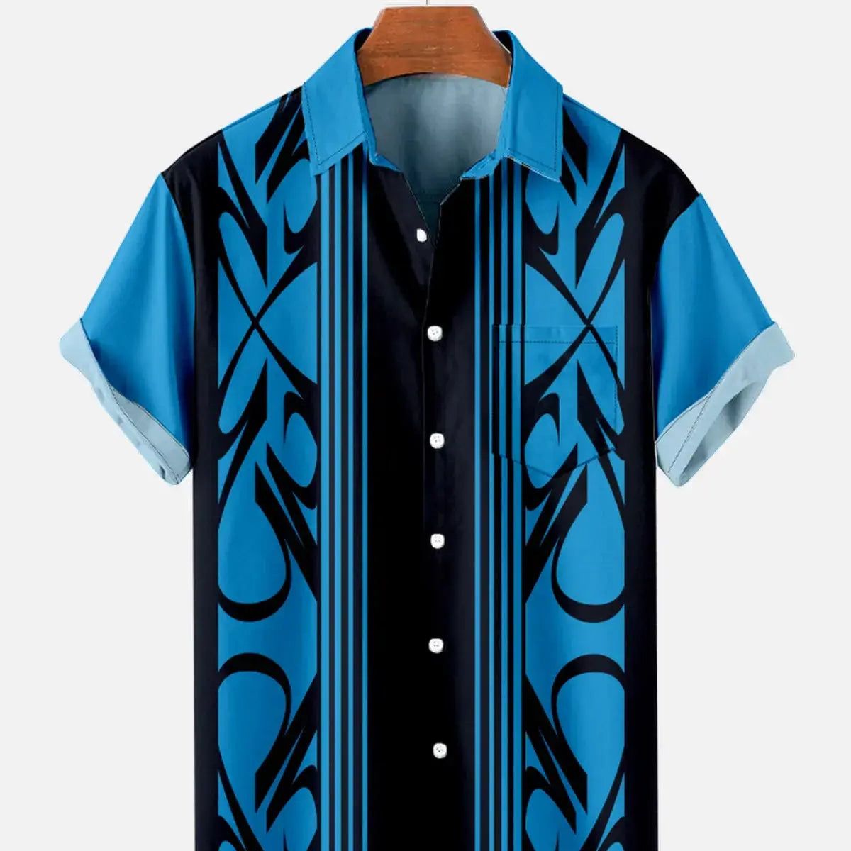 Men's Pinstripe Inspired Hot Rod Basic Every Day Short Sleeve ShirtMens short sleeve shirts Big and tall Mens shirts Short sleeve shirts for men Mens 4xl shirts Casual short sleeve shirts