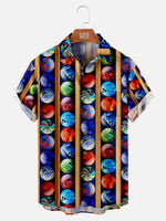 Men's Colorful Bowling Balls Short Sleeve Shirt, mens short sleeve shirts???¡§?o?big and tall mens shirts???¡§?o?short sleeve shirts for men???¡§?o?mens 4xl shirts???¡§?o?casual short sleeve shirts