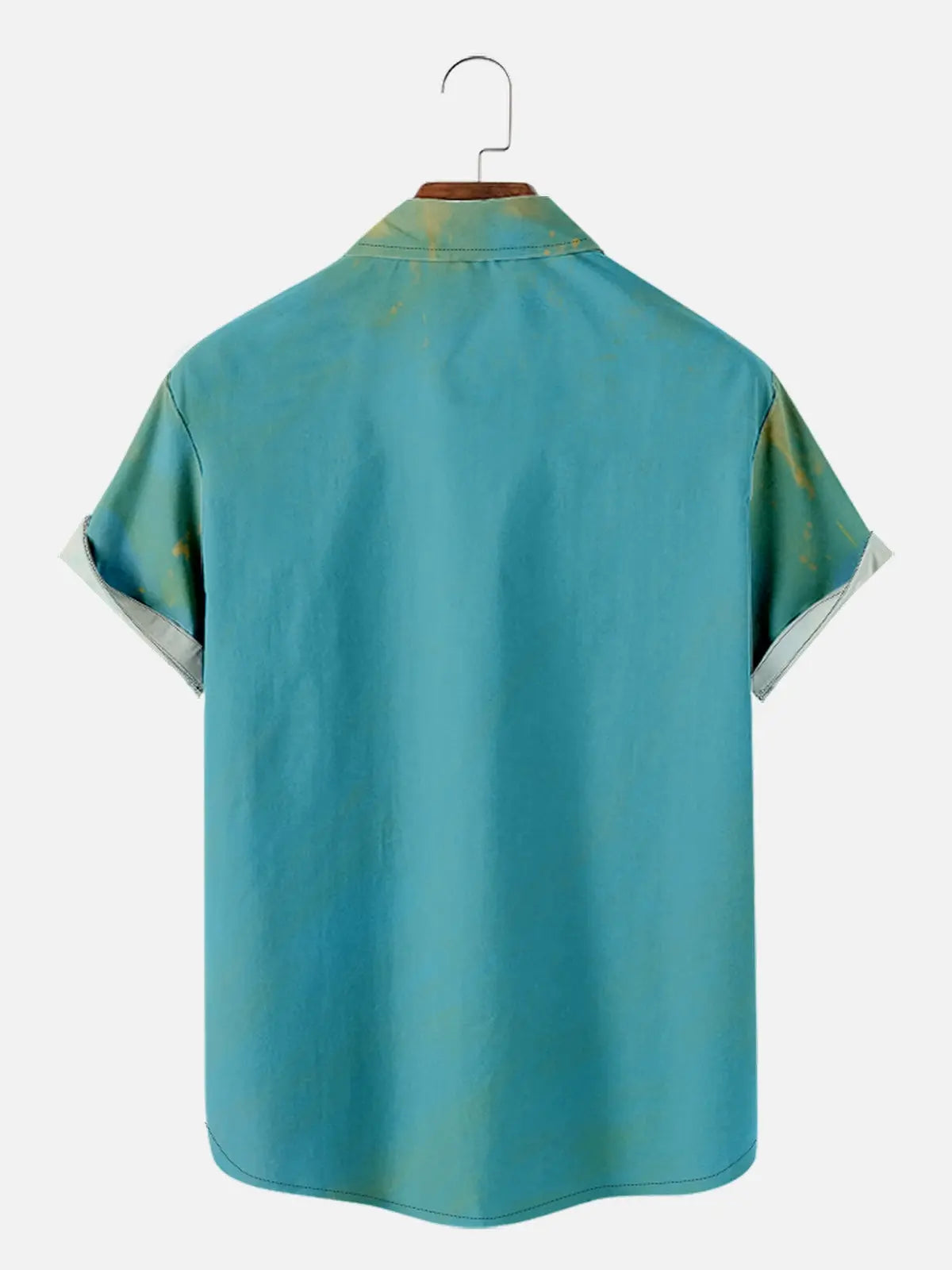Men's Oil Painted Happy Buffalo Short Sleeve Shirt, mens short sleeve shirts?¡§o?big and tall mens shirts?¡§o?short sleeve shirts for men?¡§o?mens 4xl shirts?¡§o?casual short sleeve shirts