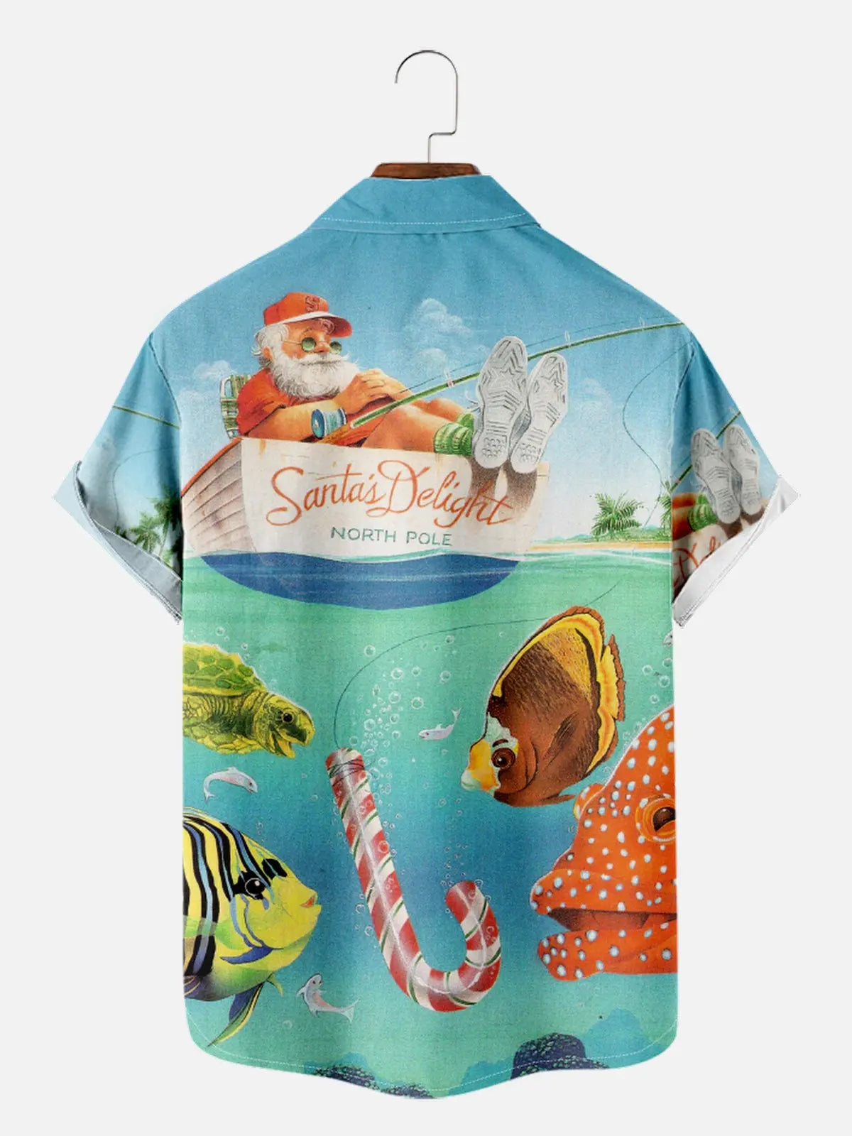 Men's Christmas Sea Short Sleeve Shirt Eleven Oasis