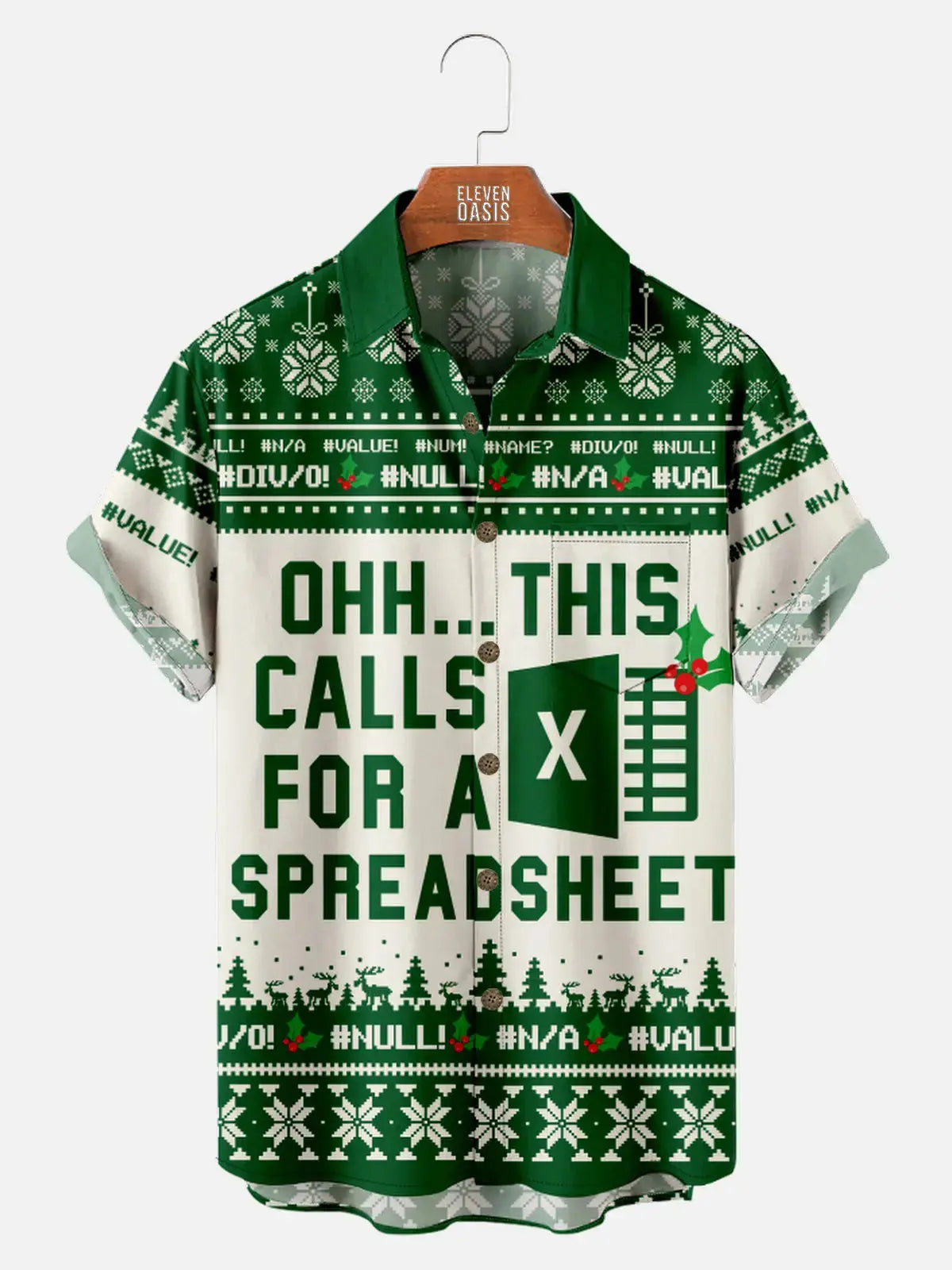 Men's Microsoft Office Funny Short Sleeve Shirt ElevenOasis