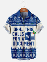 Men's Microsoft Office Funny Short Sleeve Shirt ElevenOasis