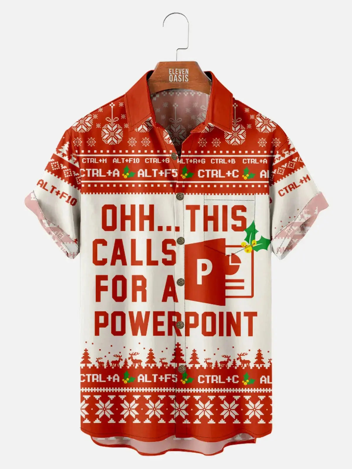 Men's Microsoft Office Funny Short Sleeve Shirt ElevenOasis