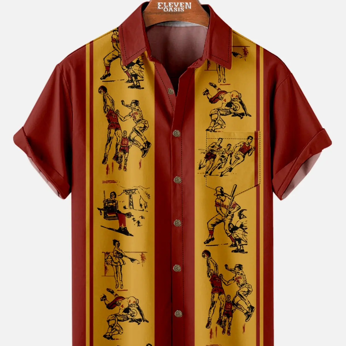 Men's Vintage Pee Chee All Season Portfolio Short Sleeve Shirt Eleven Oasis