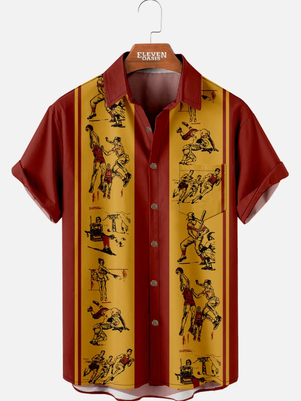 Men's Vintage Pee Chee All Season Portfolio Short Sleeve Shirt Eleven Oasis