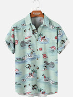 Men's Surf Life Hawaiian Short Sleeve Shirt Eleven Oasis