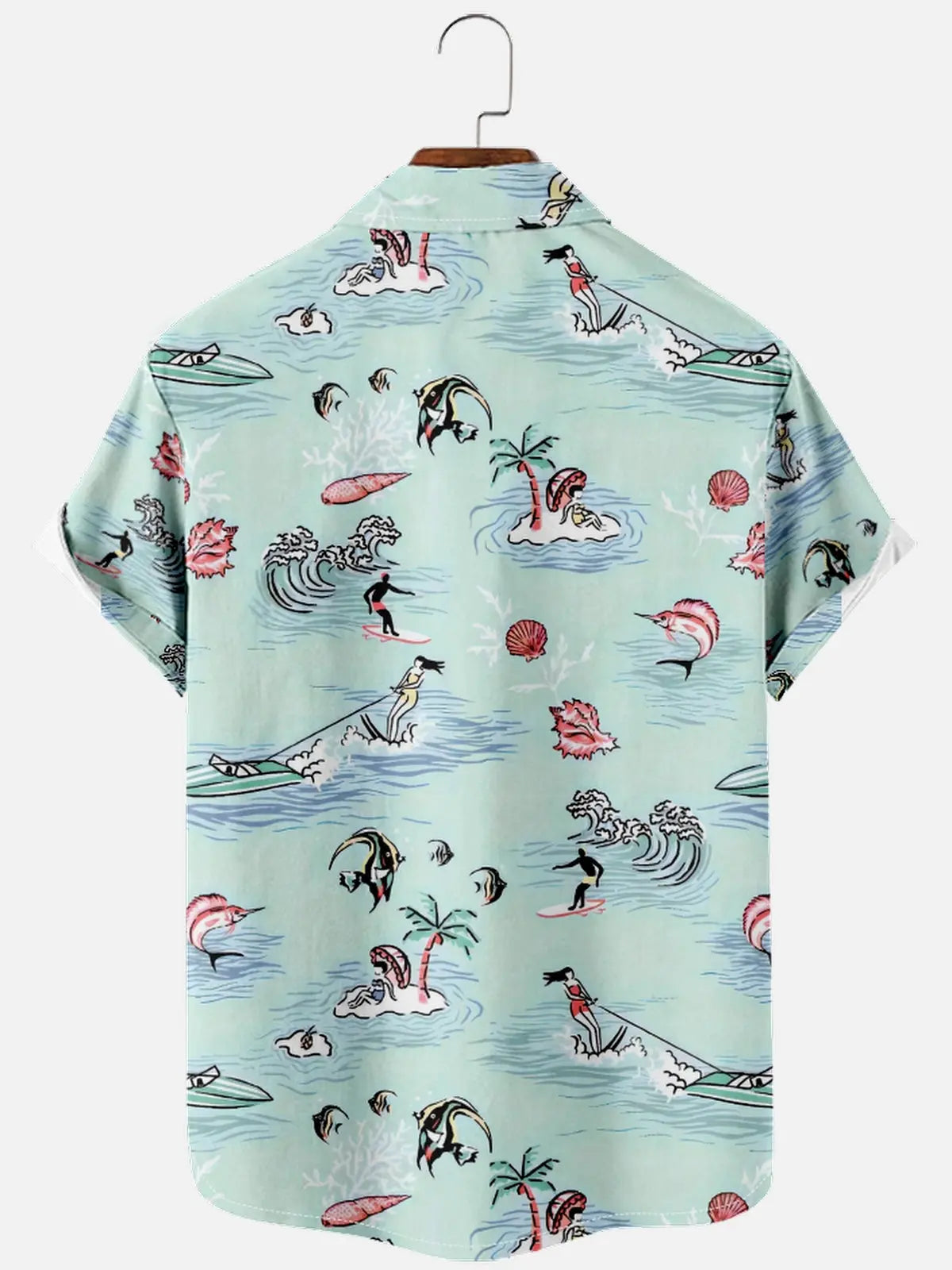 Men's Surf Life Hawaiian Short Sleeve Shirt Eleven Oasis