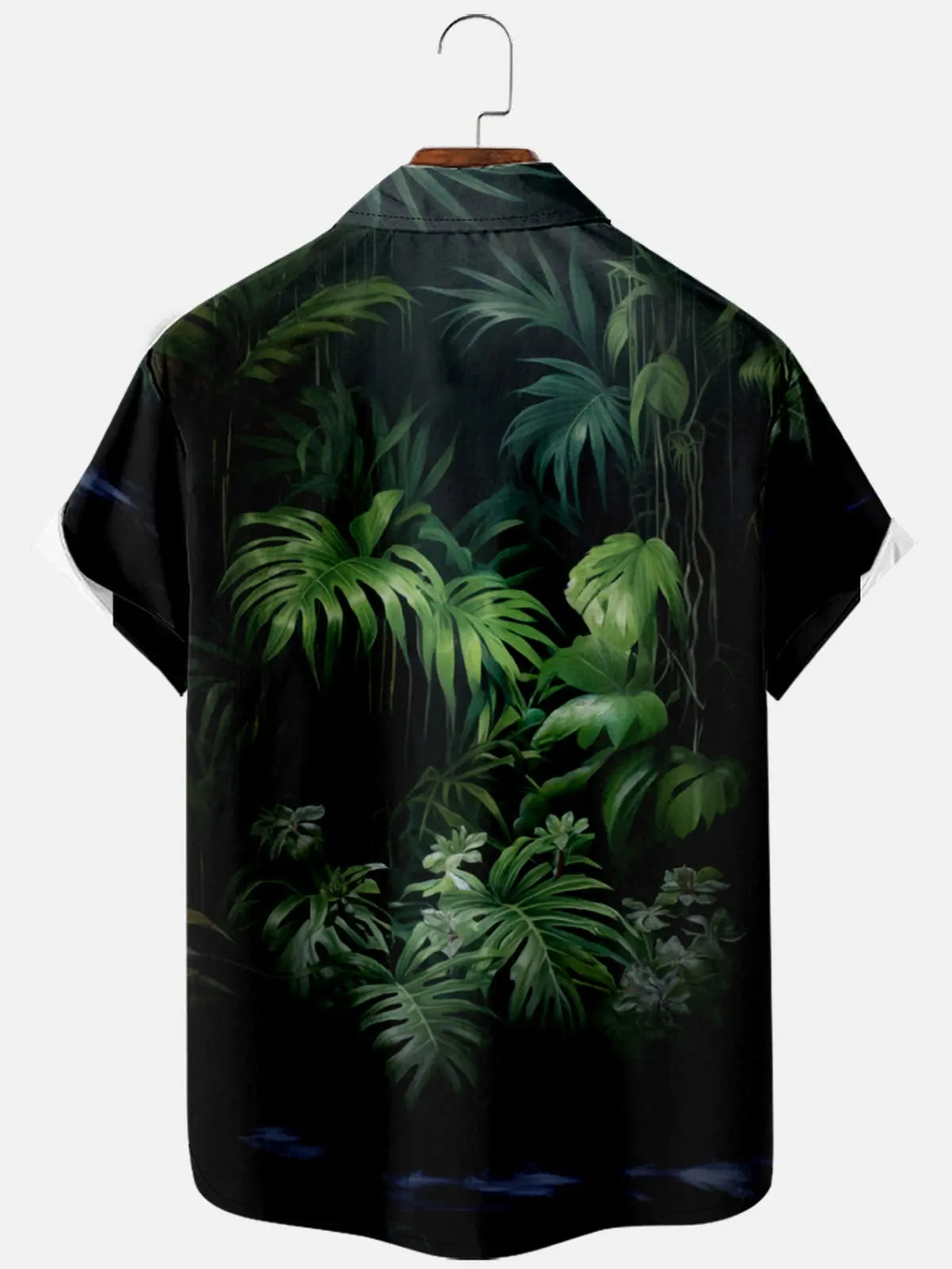 Men's Flamingo Love Tropical Hawaiian Short Sleeve Shirt Eleven Oasis