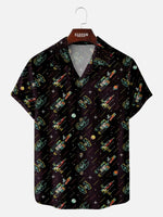 Men's Star Wars Spaceships and Planets Short Sleeve Shirt ElevenOasis