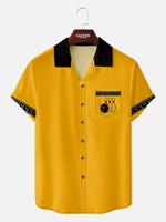 Men's Scoreboard Bowling Camp Collar Short Sleeve Shirt Eleven Oasis