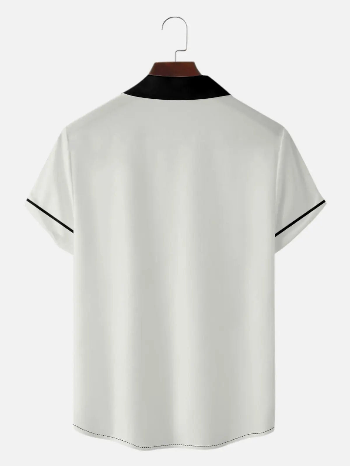 Men's Retro Color Block Bowling Short Sleeve Shirt Eleven Oasis