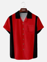 Men's Split Happens Bowling Camp Collar Short Sleeve Shirt Eleven Oasis