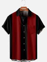 Men's Basic 50s Style Bowling Shirt ElevenOasis