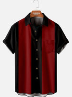Men's Basic 50s Style Bowling Shirt ElevenOasis