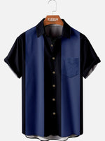 Men's Basic 50s Style Bowling Shirt ElevenOasis