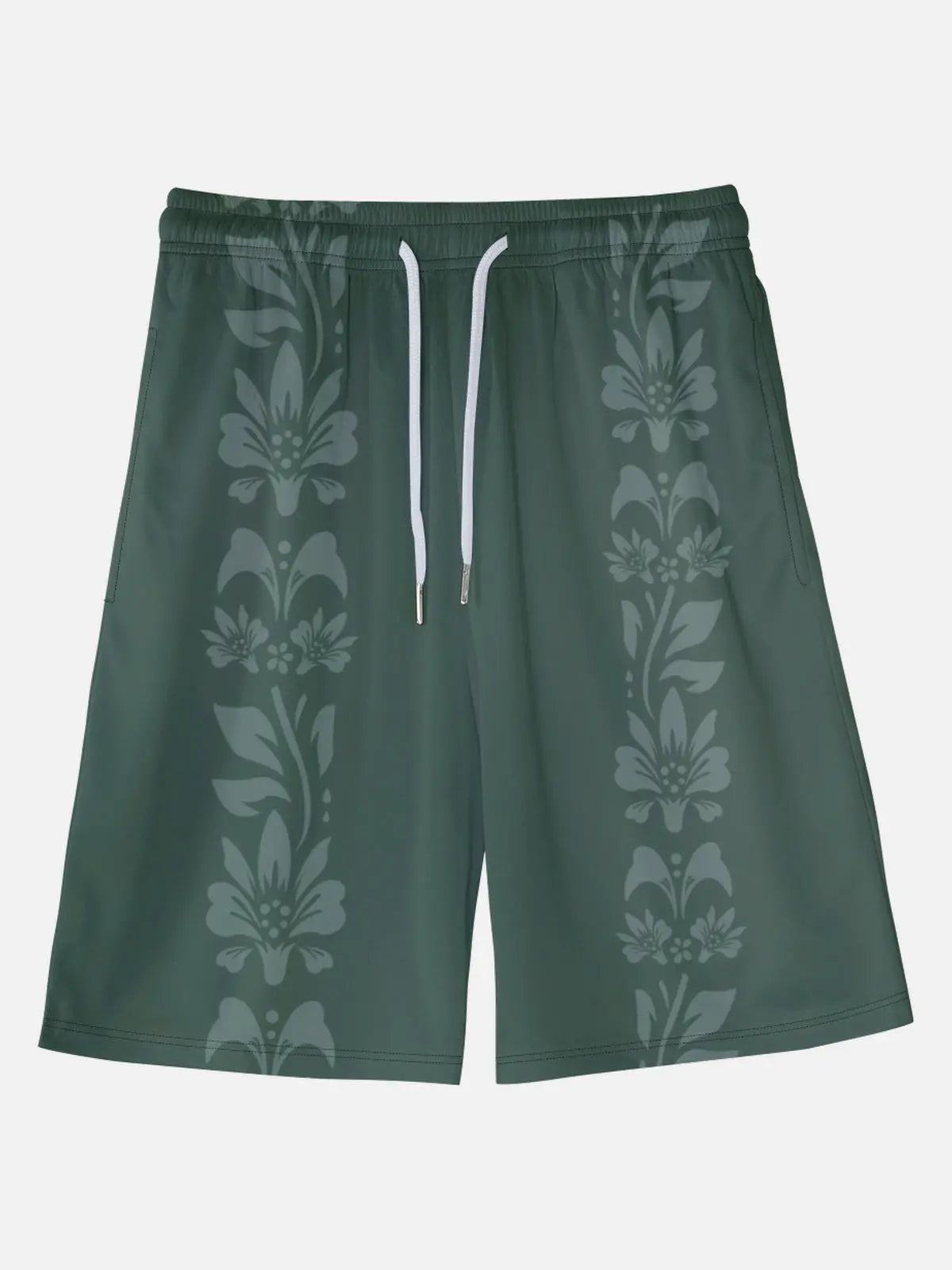 Men's Island Time Floral Vacation Shorts Eleven Oasis