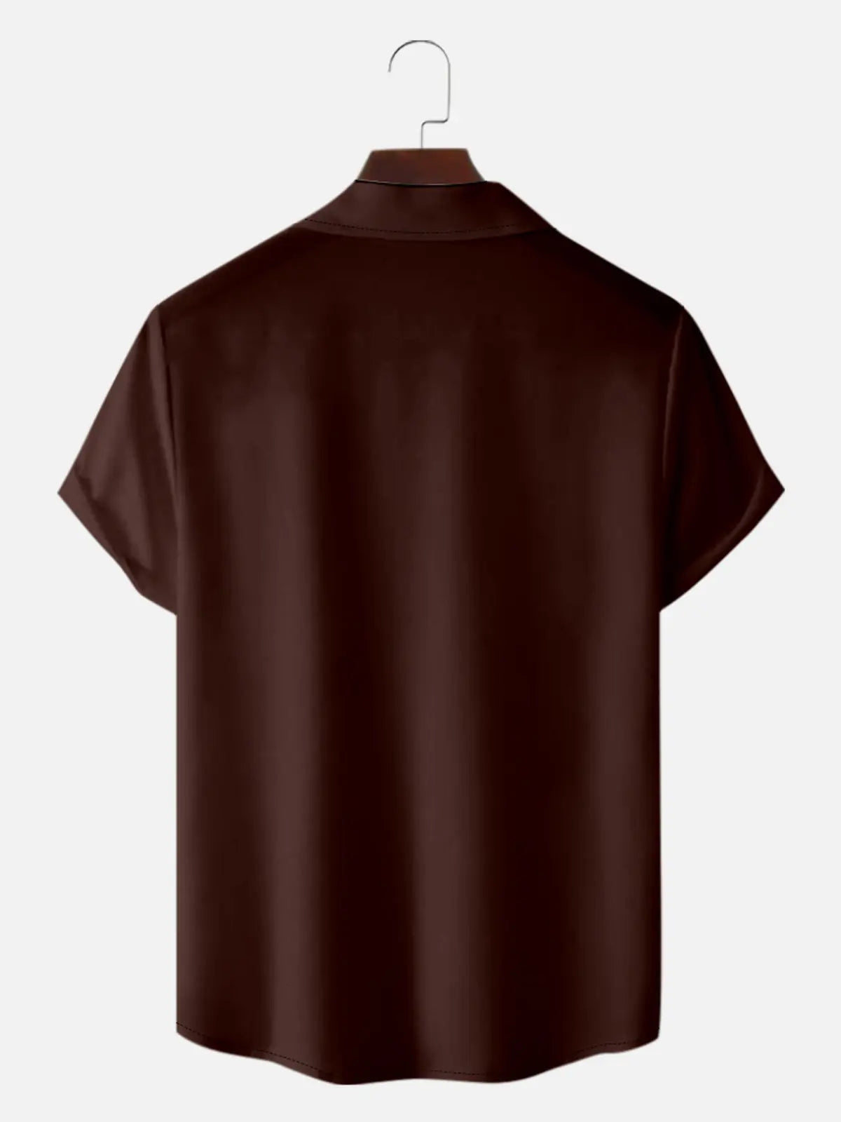 Men's Basic 50s Style Camp Collar Bowling Short Sleeve Shirt ElevenOasis