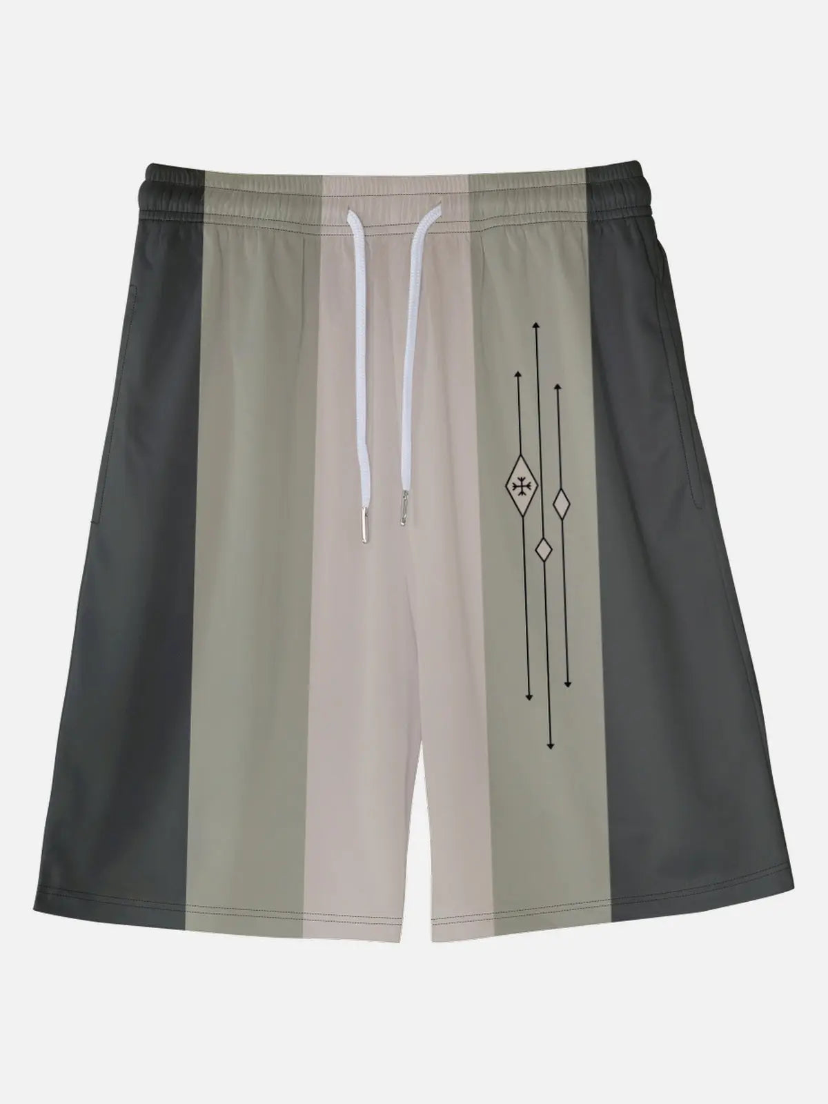 Men's Mid-Century Atomic Diamond Shorts Eleven Oasis