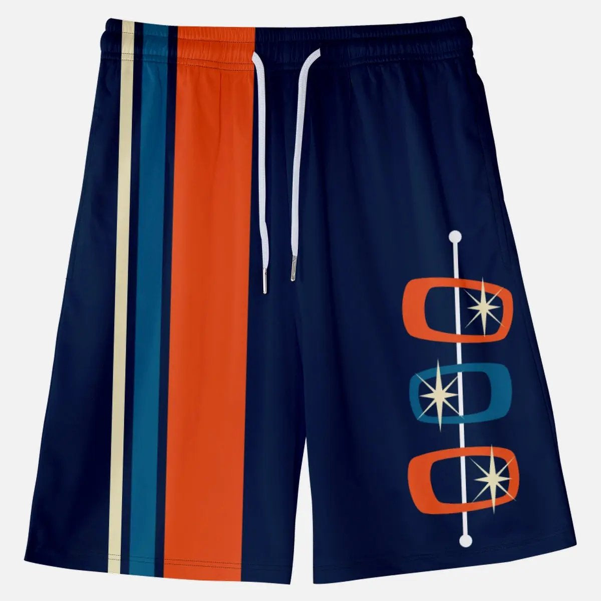Men's Mid-Century Atomic Starburst Shorts ElevenOasis