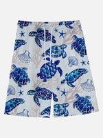 Men's Sea Turtle Paradise Vacation Shorts Eleven Oasis