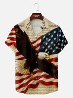Men's Constitution Eagle Glory Short Sleeve Shirt Eleven Oasis